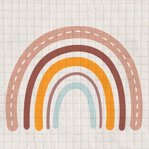 Mata pikowana / Dywan BON 100x100 RAINBOW