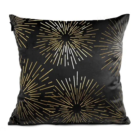 Poszewka Velvet Golden FIREWORKS 40x40 cm