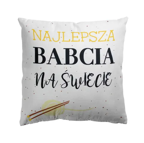 Poduszka CLEO Najlepsza Babcia na świecie 43x43 cm