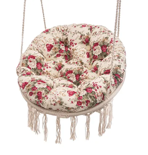 Poduszka na bocianie gniazdo śr 95 cm Blumen Bordo