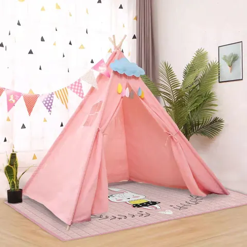 Namiot domek TEEPEE tipi 120x120x160 cm Róż