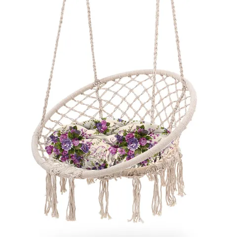 Poduszka na bocianie gniazdo śr 65cm Blumen Fiolet