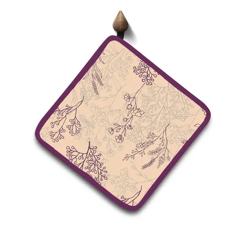 Podkładka kuchenna NATURE 20x20 cm Lawenda Beż