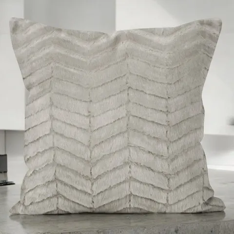 Poszewka Futro WAVES 40x40 Ghost Gray