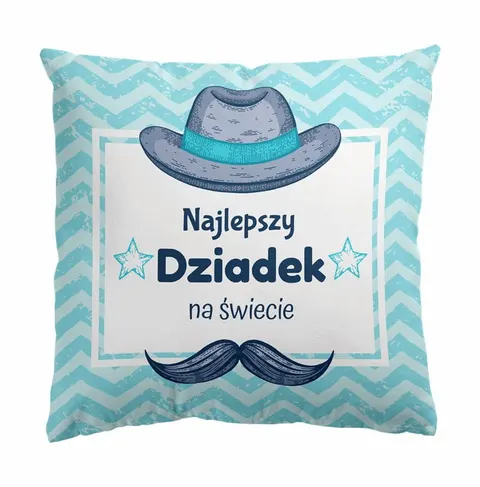 Poduszka Cleo Najlepszy Dziadek na świeci 43x43 cm