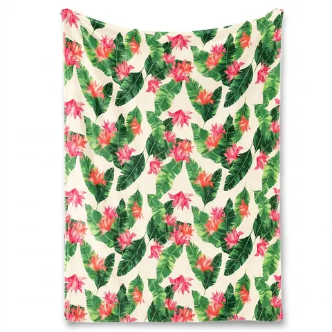 Koc Cactus mikroflanela 130x170 cm Multicolor