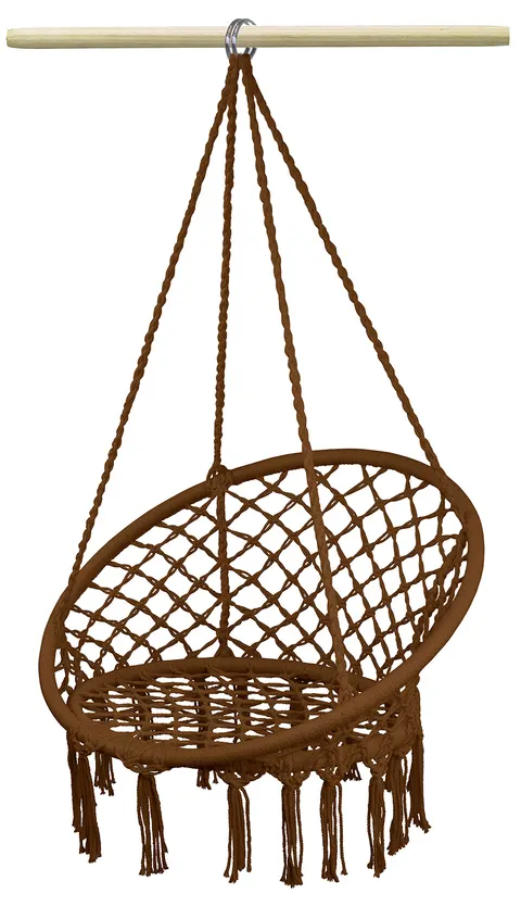 Fotel wiszący Huśtawka LUNA 60x80xH120cm TOFFEE
