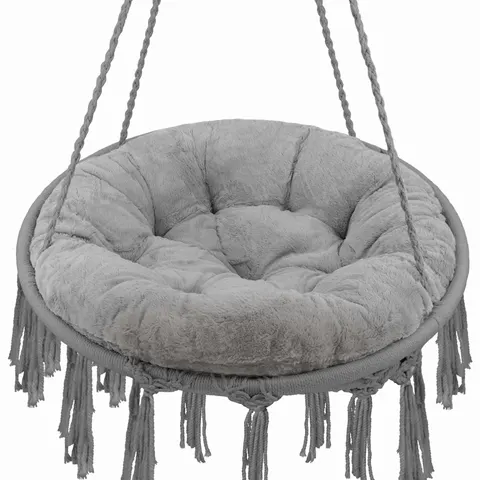 Poduszka okrągła IVY PLUSH Fi 95 cm Szary