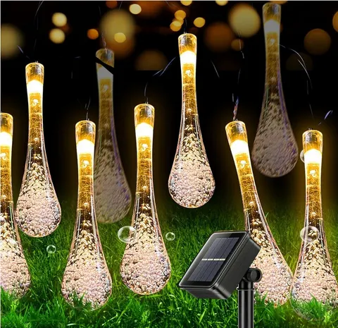 Lampki solarne Waterdrop led30 girlanda 4,5 m