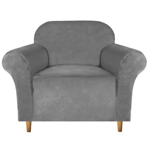 Pokrowiec na Fotel SMART PROTECT Velvet Szary
