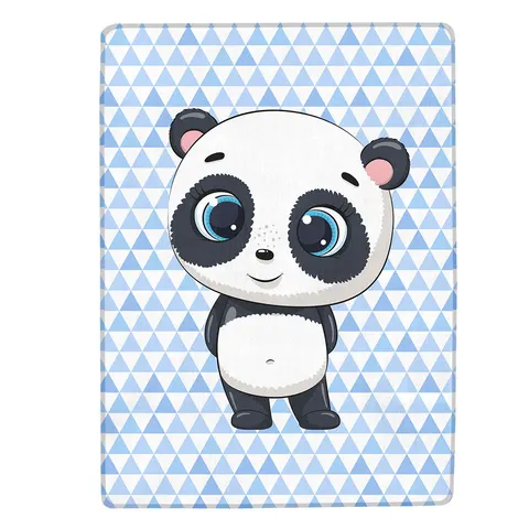 Dywan Foam PANDA TRÓJKĄTY 120X160 Niebieski Biały