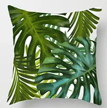 Poszewka wodoodporna Botanic Monstera 45x45 Zielon