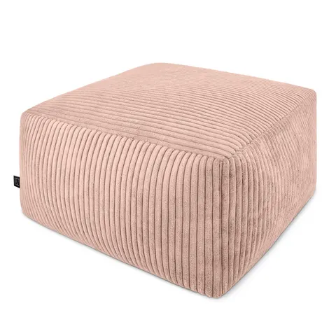 PUF CHILL SPOT velvet Stripes 45x45x25 Róż