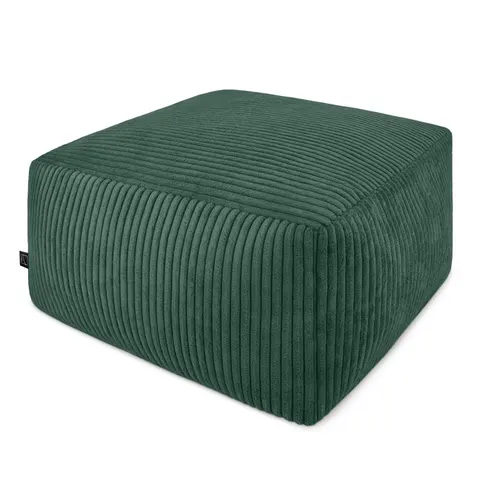 PUF CHILL SPOT velvet Stripes 45x45x25 C. zieleń