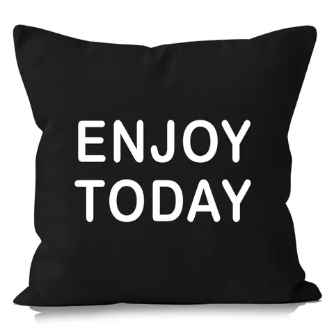 Poszewka Enjoy Today Bawełna 40x40 Black&White