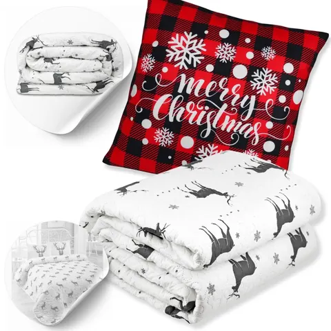 Zestaw No4 Narzuta Merry 200x220+Poszewka Joy7