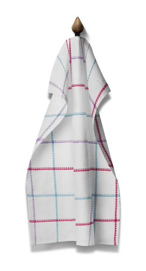 Ręcznik kuchenny bawełna 38x64 cm Check 1 Kratka