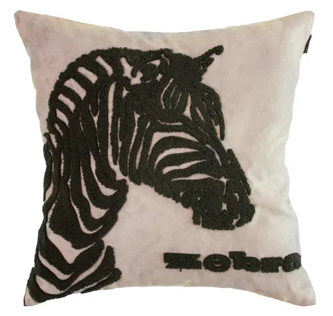 Poszewka aplikacja ZOO 45x45 cm ZEBRA