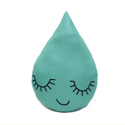 Poduszka kształt Kropelka Drop Aqua 40x35cm Turkus