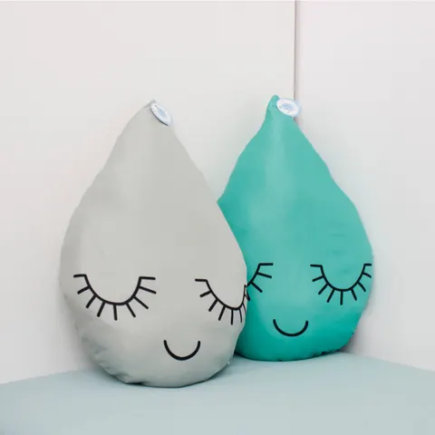 Poduszka kształt Kropelka Drop 40x35 cm Szary