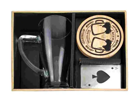 Zestaw GIFT BOX Beer & Cards Kufel PIWO + dodatki