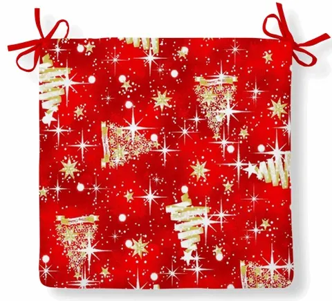 Poduszka MIA na krzesło NOEL TREE 40x40 Czerwony