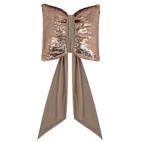 Kokarda Deco Glam & Shine 38x38+60cm Złoty+Beż