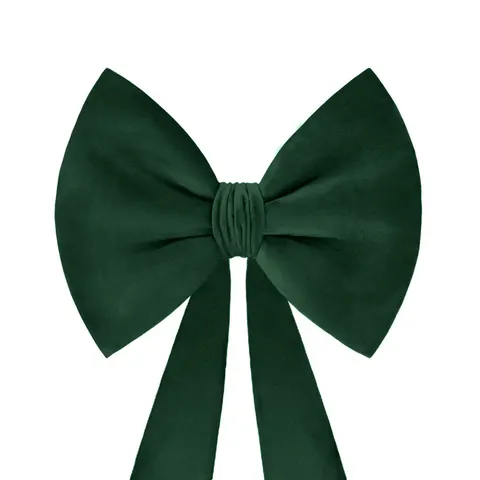 Kokarda Deco Velvet na krzesło 33x27x110 Zieleń