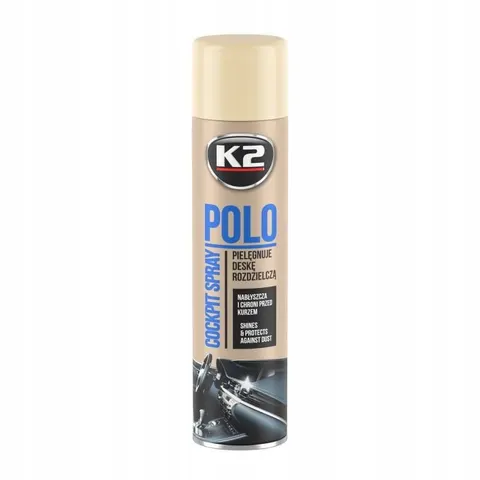 K2 POLO COCKPIT DO KOKPITU PLAK WANILIA CZYŚCIK CZYSZCZENIA 600ml