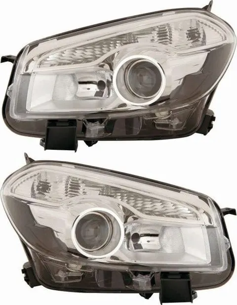 REFLEKTORY LAMPY PRZEDNIE NISSAN QASHQAI+2 '07-'13 ZESTAW