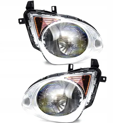 REFLEKTORY LAMPY PRZEDNIE NISSAN NOTE 06-09 - LEWA+PRAWA ZESTAW