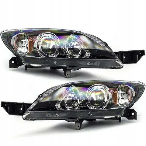 REFLEKTORY LAMPY PRZEDNIE MAZDA 3 10/03> EL. / LEWA+PRAWA ZESTAW