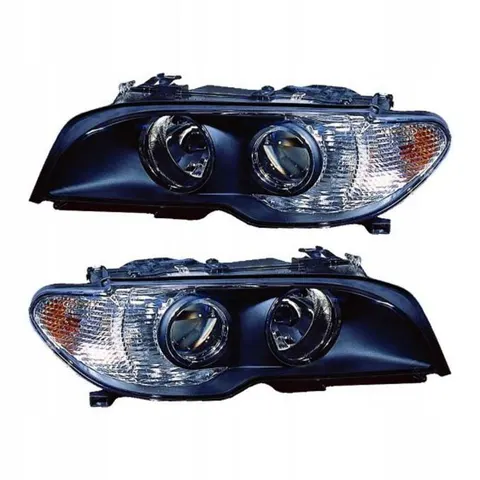 REFLEKTORY LAMPY LEWA+PRAWA ZESTAW BMW 3 E46 COUPE KABRIOLET H7