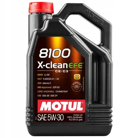 Motul 8100 X-Clean EFE 5W30 4L C2/C3 505.01 ORYGINALNY MB229.52 C2/C3 SN