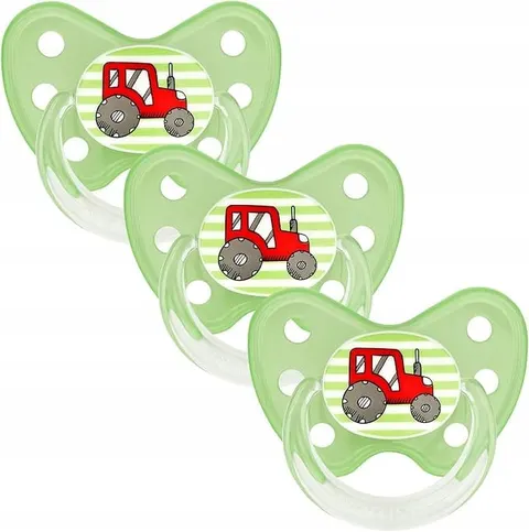 SMOCZKI DENTISTAR 3SZT ROZMIAR 3 14M+ BEZ BPA NIEMCY TRAKTOR ZIELONY