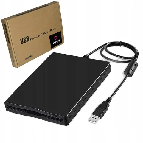 STACJA DYSKIETEK 3,5'' ZEWNĘTRZNA Phoneo FDD 1,44 MB na USB SLIM PLUG&PLAY