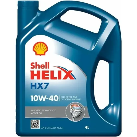 SHELL Olej silnikowy półsyntetyczny 10W40 HELIX PLUS HX7 4L