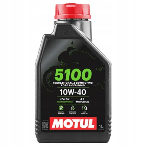 Olej Silnikowy MOTUL 4T 5100 ESTER 10W40 1L MOTOCYKLOWY ORYGINALNY