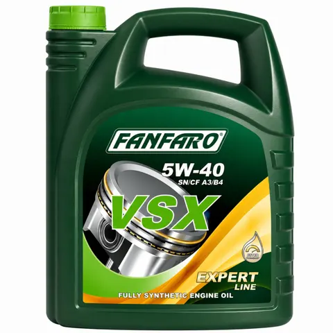 OLEJ FANFARO 5W40 5L EXPERT VSX SN/CH-4 A3/B4 229.3 226.5 229.5 SYNTETYK