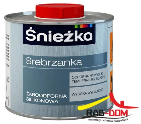 Srebrzanka żaroodporna Śnieżka 0,2 l srebrna do metalu