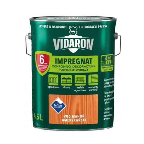 VIDARON Impregnat ochronny powłokotwórczy V06 mahoń amerykański 4,5L