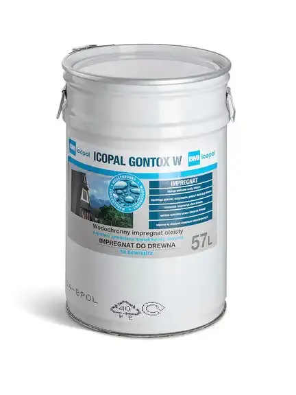 ICOPAL Gontox W impregnat do drewna konstrukcyjnego 57l Bezbarwny