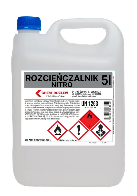 Rozpuszczalnik NITRO 5l Chem-Rozlew