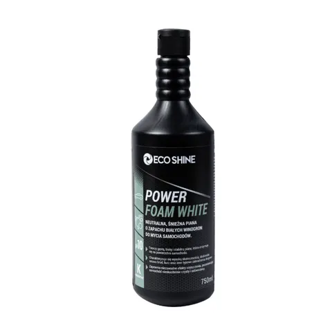 ECO SHINE POWER FOAM WHITE Aktywna piana do mycia samochodów 0,75L