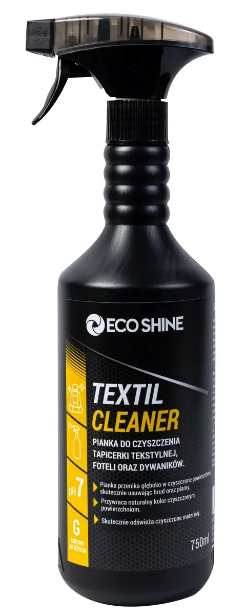 ECO SHINE TEXTILE CLEANER Pianka do czyszczenia tapicerki 0,75L