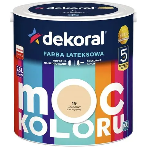 Dekoral Farba MOC KOLORU 2,5l Łososiowy