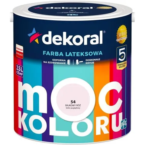 Dekoral Farba MOC KOLORU 2,5 bajkowy róż