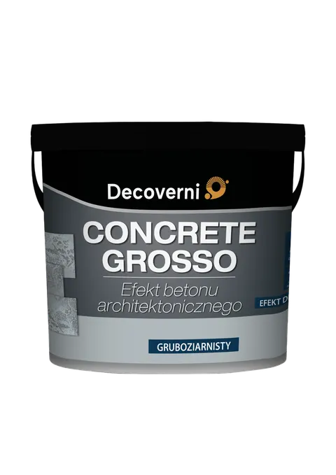 Zestaw DECOVERNI Beton architektoniczny 10m2 CONCRETE GROSSO LATTE