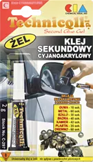 Klej sekundowy uniwersalny Technicqll C-297 2 ml