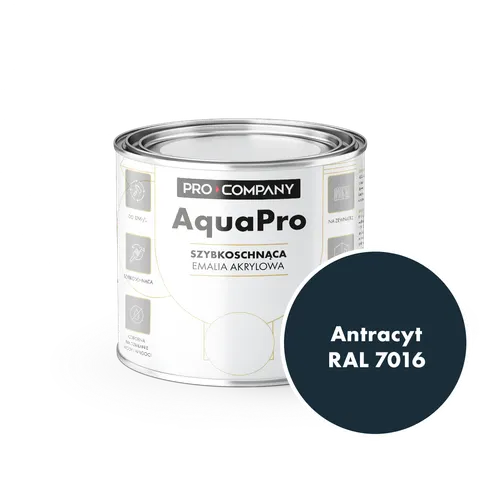 AQUA PRO Emalia Akrylowa Szybkoschnąca 0,2L Antracyt 7016